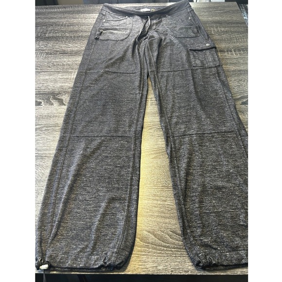 Athleta Pants - Athleta Women's Gray Cargo Jogger Pants Size S Drawstring Travel Activewear